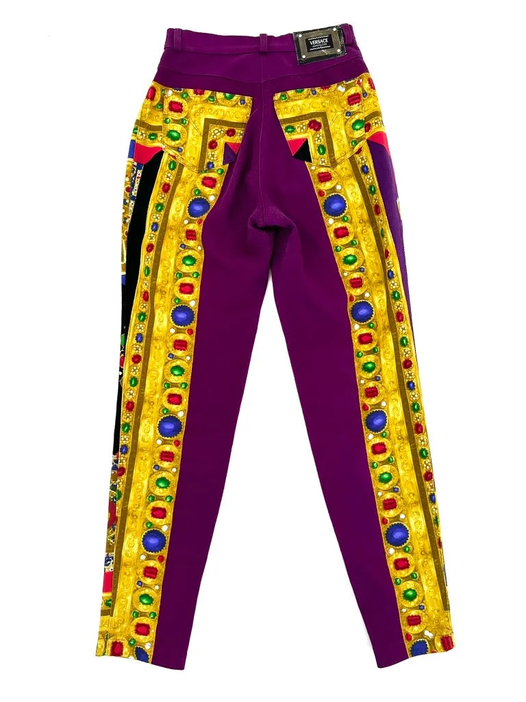 1991 Runway Gianni Versace Madonna Crucifix Jeans