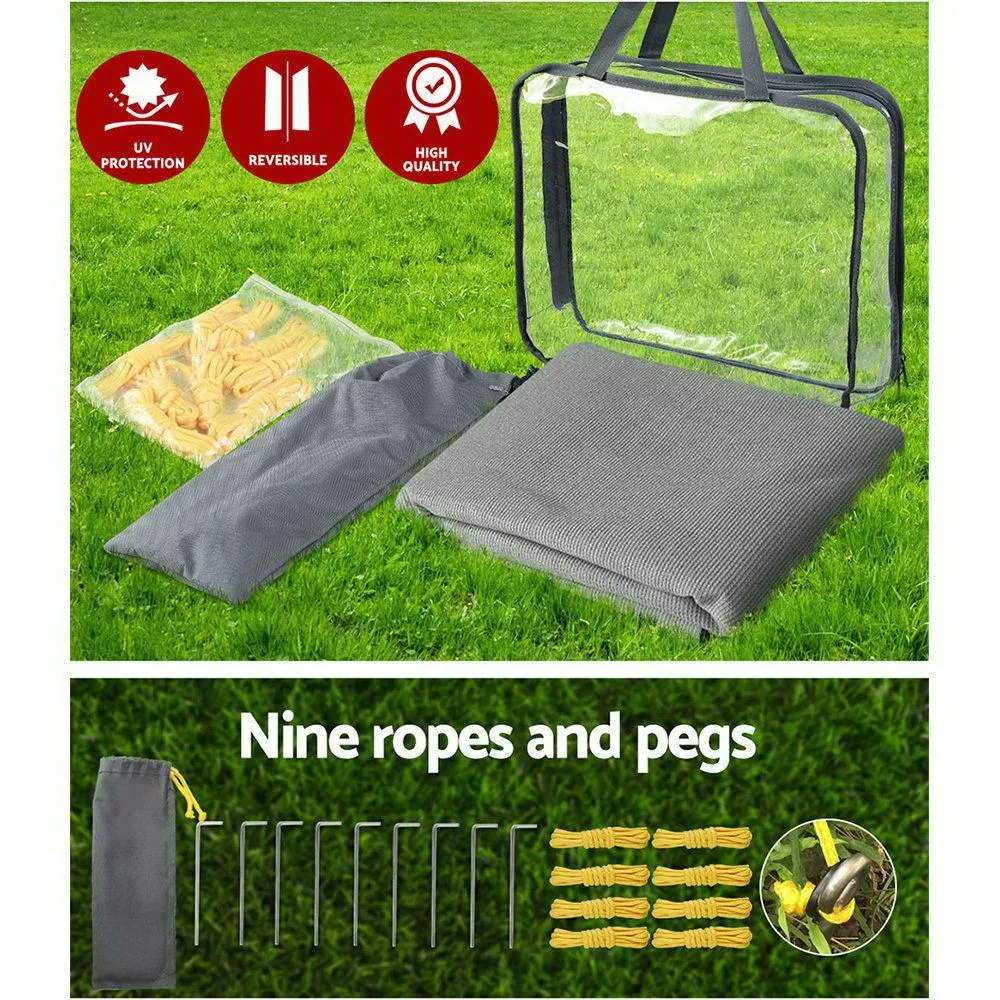 2.1M x 1.8M Pop Top Caravan Privacy Screen End Wall