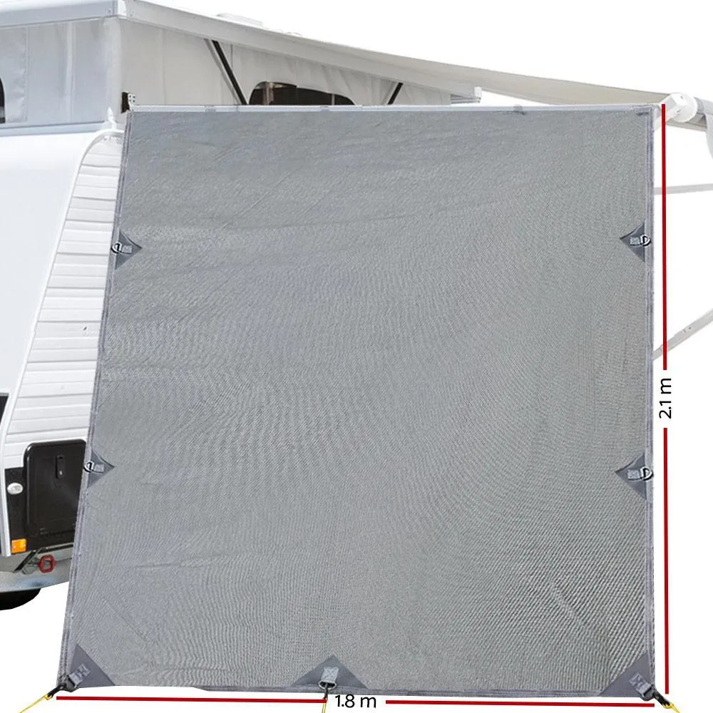 2.1M x 1.8M Pop Top Caravan Privacy Screen End Wall