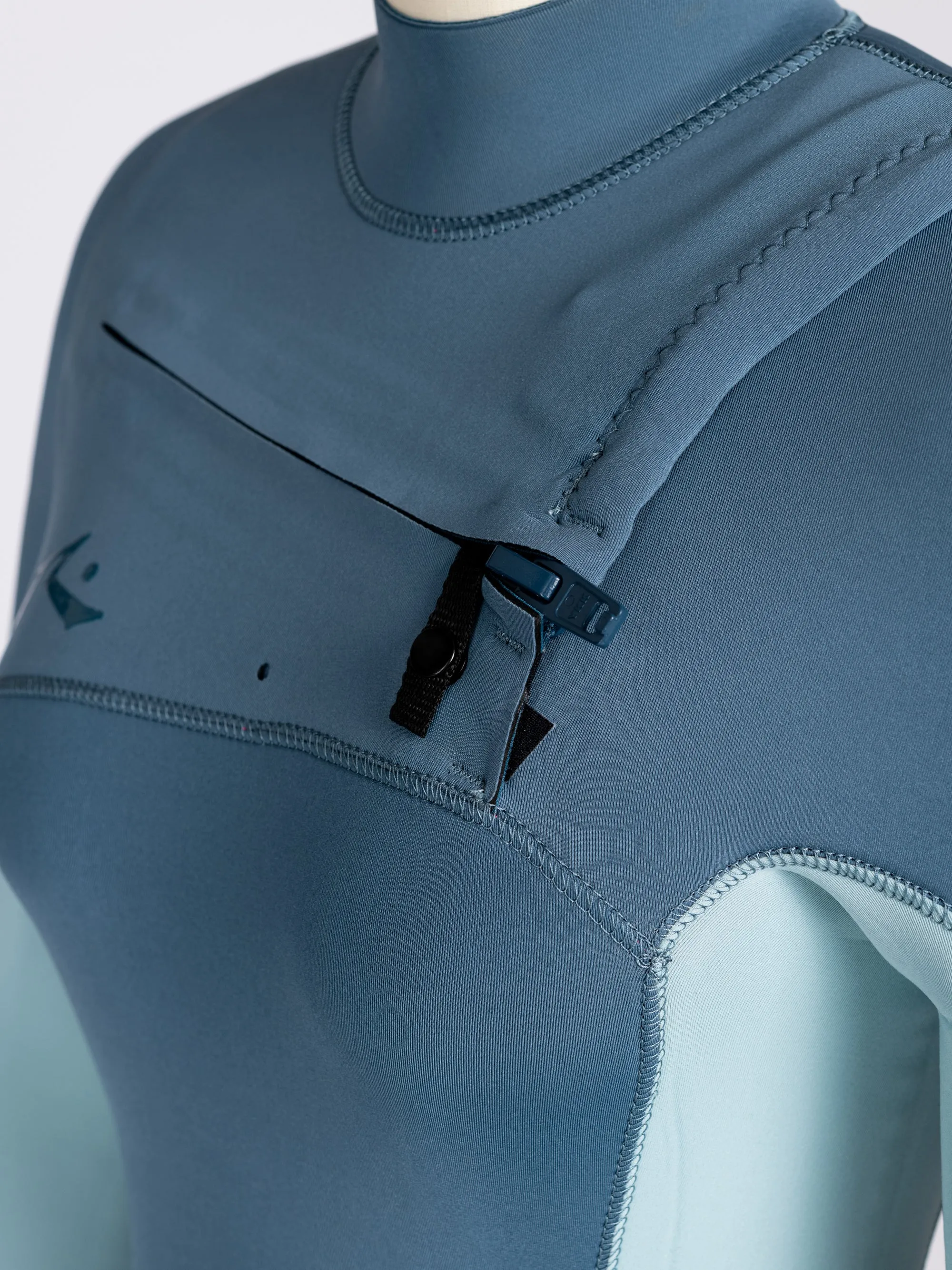 A Series Ecoprene 3/2 Chest Zip Long Sleeve Steamer Wetsuit
