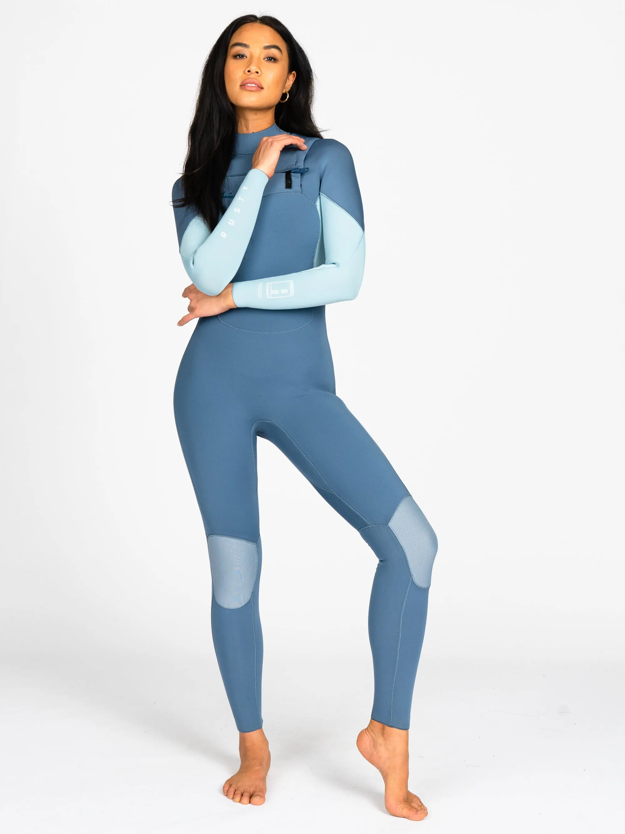 A Series Ecoprene 3/2 Chest Zip Long Sleeve Steamer Wetsuit