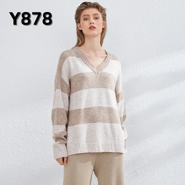 Aachoae Autumn Winter Women Knitted Turtleneck Cashmere Sweater 2020 Casual Basic Pullover Jumper Batwing Long Sleeve Loose Tops