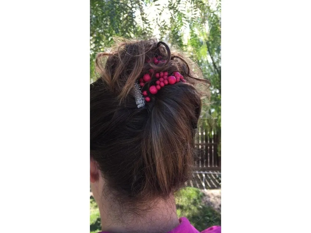 African Butterfly Wire Hair Clip - 7 Tong 544