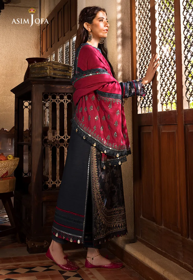 AJK-06 |  Asim Jofa The Syra Edit Kashmiri Embroidered Collection 2022 | Unstitched Embroidered Winter Suits