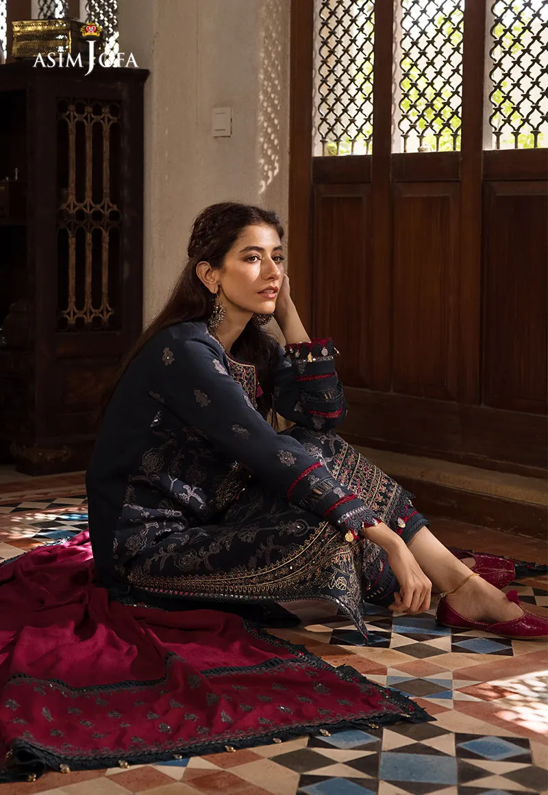 AJK-06 |  Asim Jofa The Syra Edit Kashmiri Embroidered Collection 2022 | Unstitched Embroidered Winter Suits