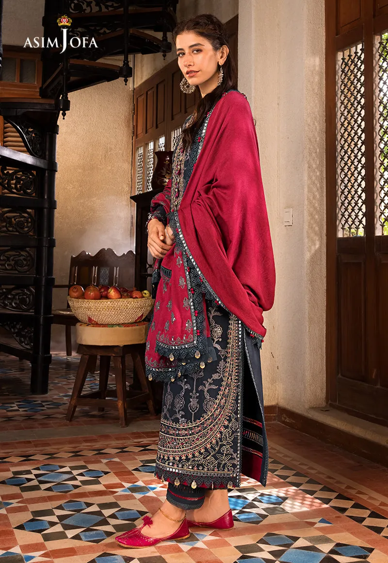 AJK-06 |  Asim Jofa The Syra Edit Kashmiri Embroidered Collection 2022 | Unstitched Embroidered Winter Suits