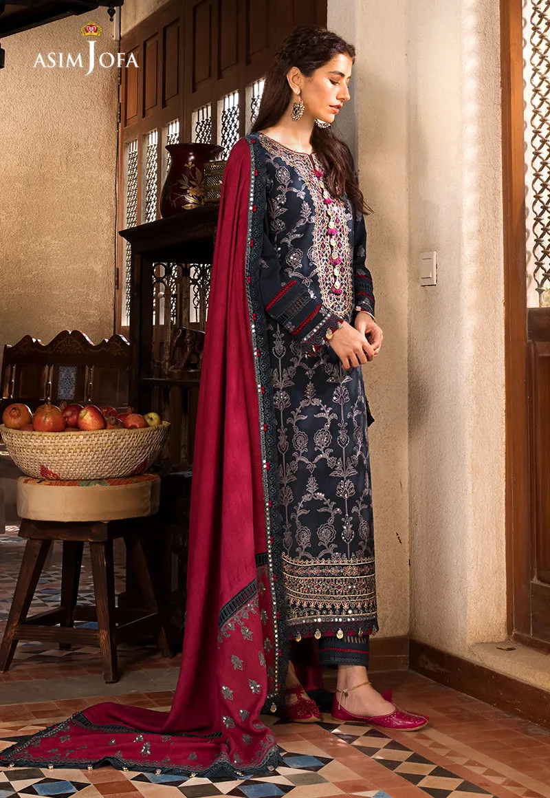 AJK-06 |  Asim Jofa The Syra Edit Kashmiri Embroidered Collection 2022 | Unstitched Embroidered Winter Suits