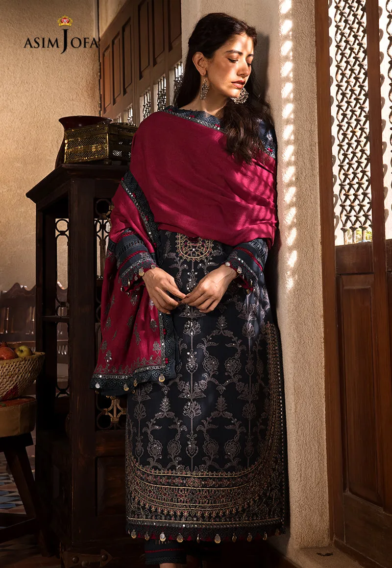 AJK-06 |  Asim Jofa The Syra Edit Kashmiri Embroidered Collection 2022 | Unstitched Embroidered Winter Suits