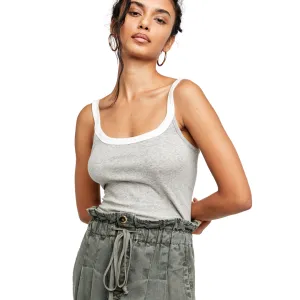 Alia Tank - Heather Grey Combo
