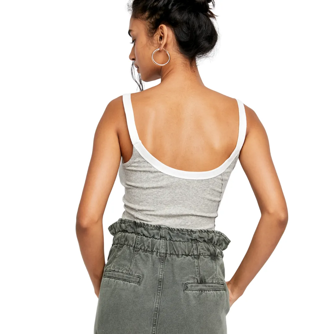Alia Tank - Heather Grey Combo