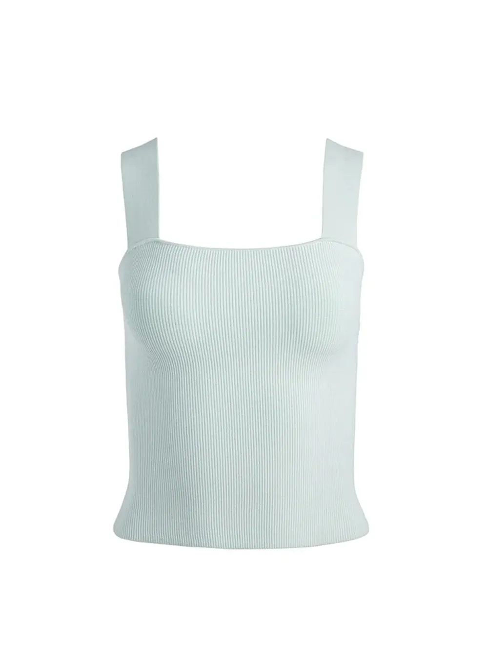Alice   Olivia Torie Wide Strap Tank in Sea Spray