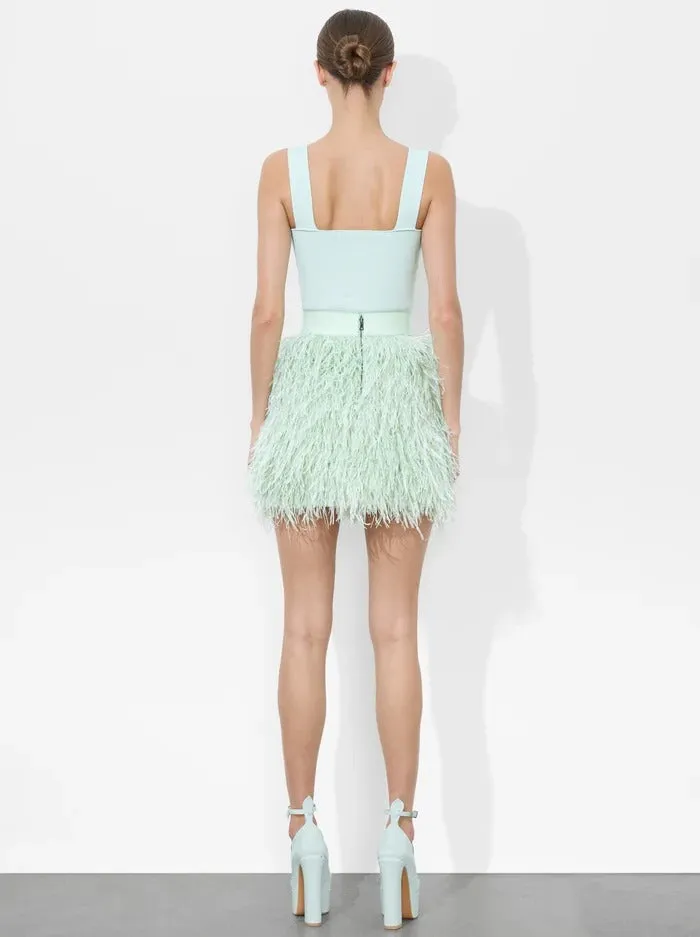 Alice   Olivia Torie Wide Strap Tank in Sea Spray