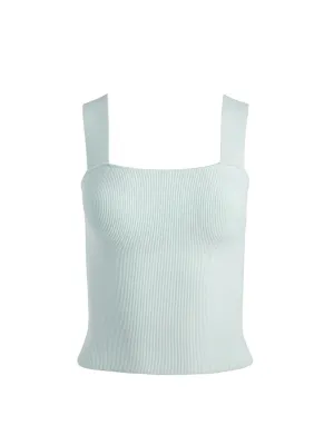 Alice   Olivia Torie Wide Strap Tank in Sea Spray