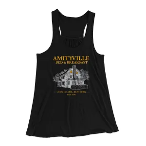 Amityville Bed And Breakfast Women's Flowey Racerback Tank Top