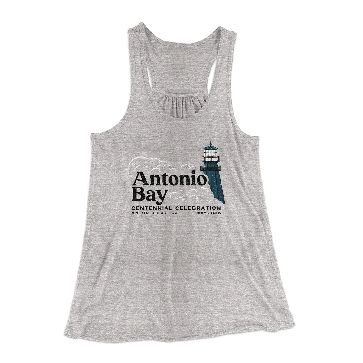 Antonio Bay Centennial Women's Flowey Racerback Tank Top