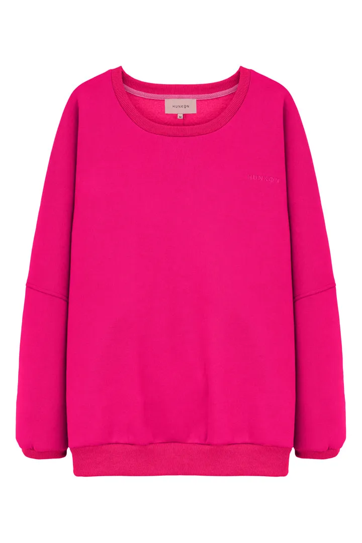 Ava Sweatshirt - Fushcia pink