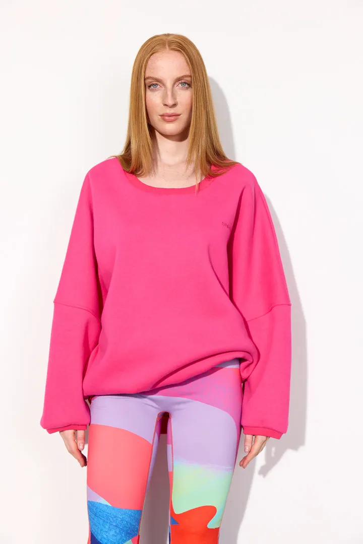 Ava Sweatshirt - Fushcia pink