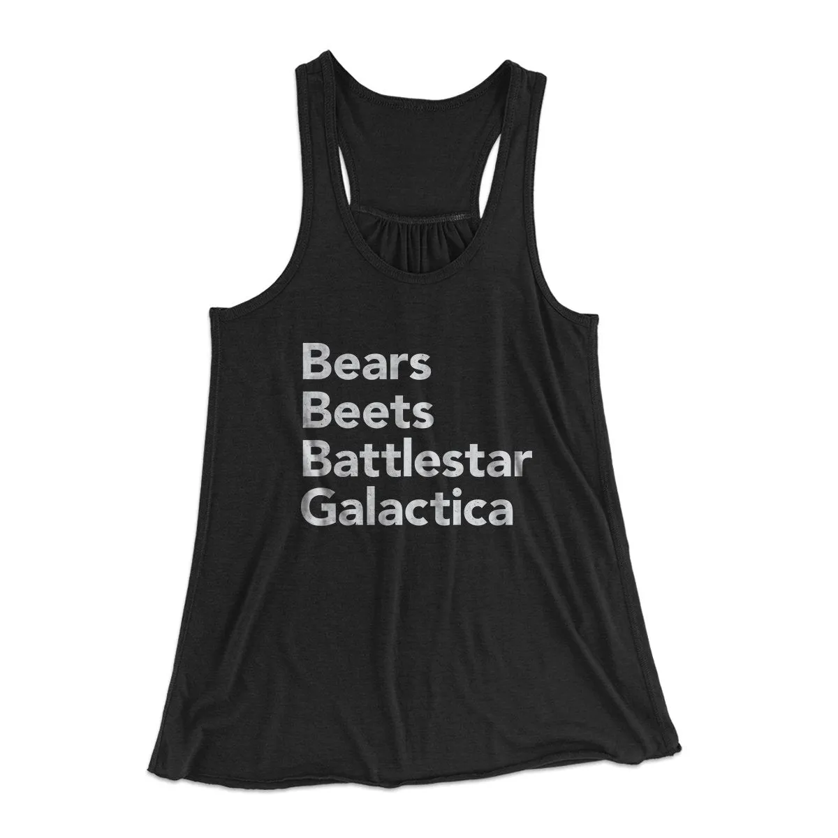 Bears, Beets, Battlestar Galactica Women's Flowey Tank Top
