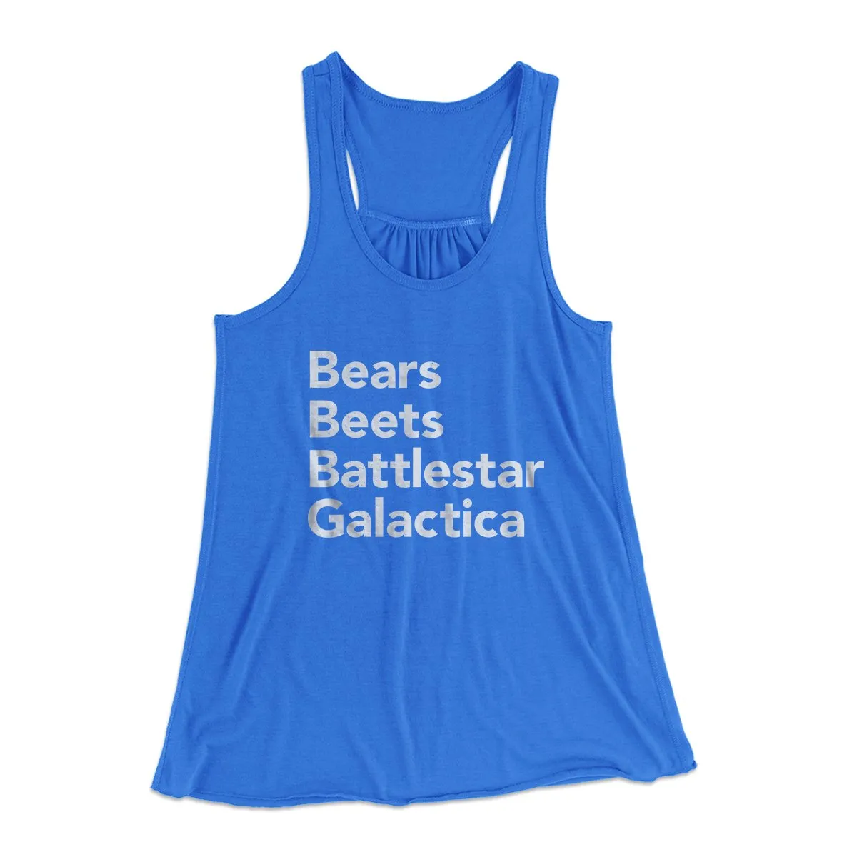 Bears, Beets, Battlestar Galactica Women's Flowey Tank Top