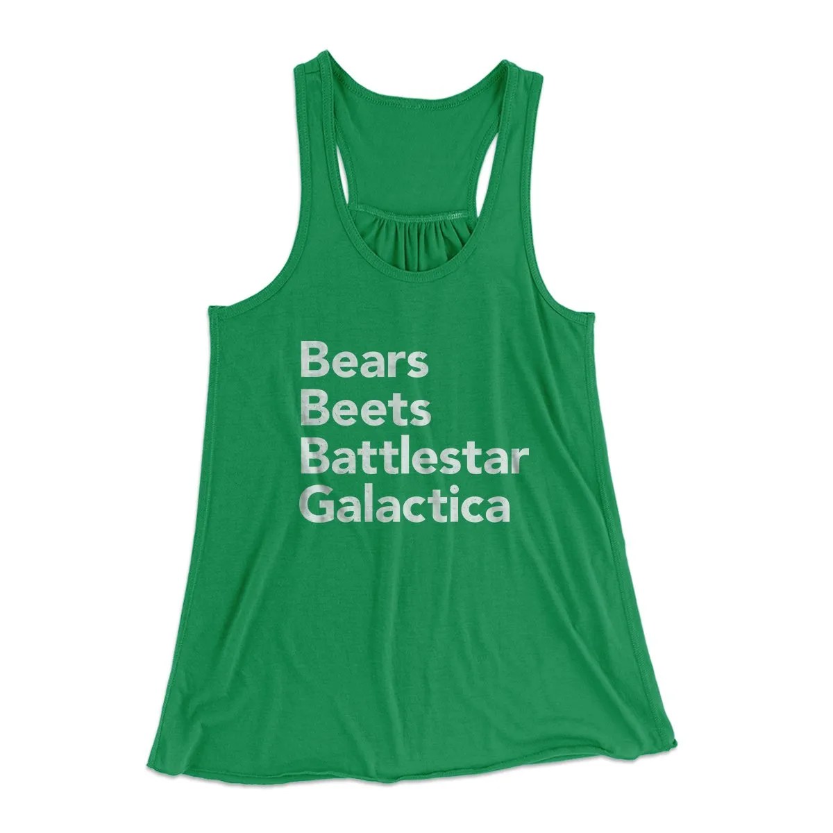 Bears, Beets, Battlestar Galactica Women's Flowey Tank Top
