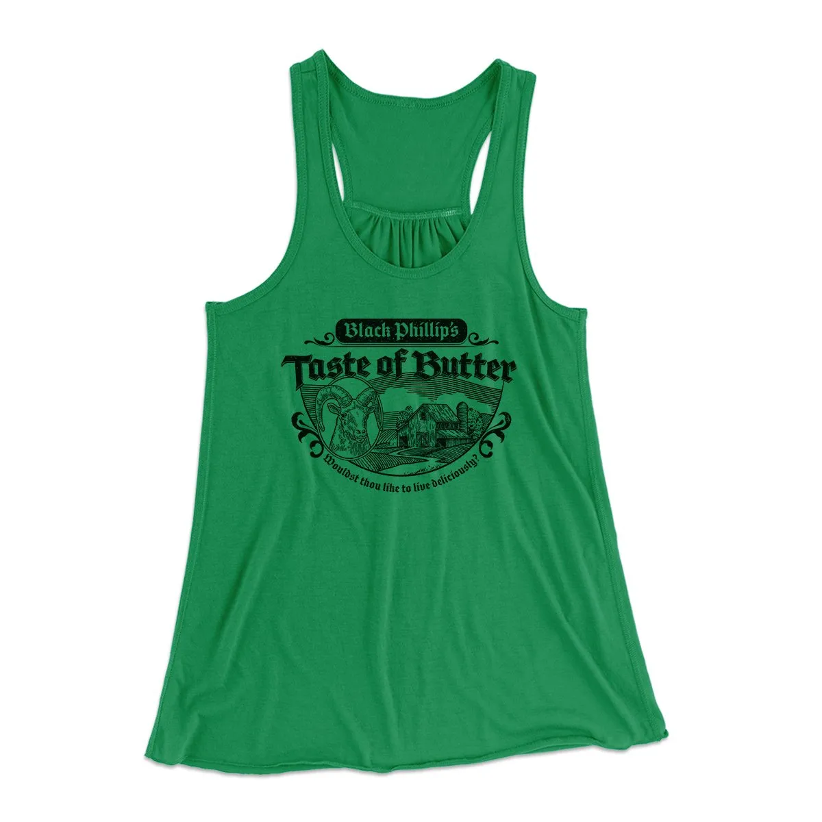 Black Phillip's Taste Of Butter Women's Flowey Tank Top