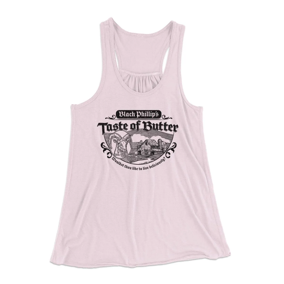 Black Phillip's Taste Of Butter Women's Flowey Tank Top