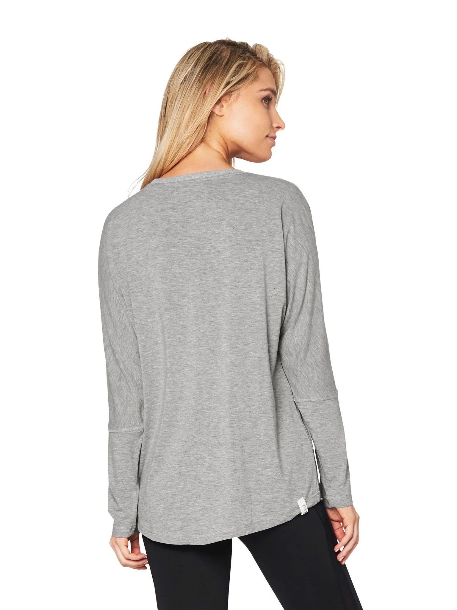 BONNEY LONGSLEEVE BATWING TEE - GREY MARLE