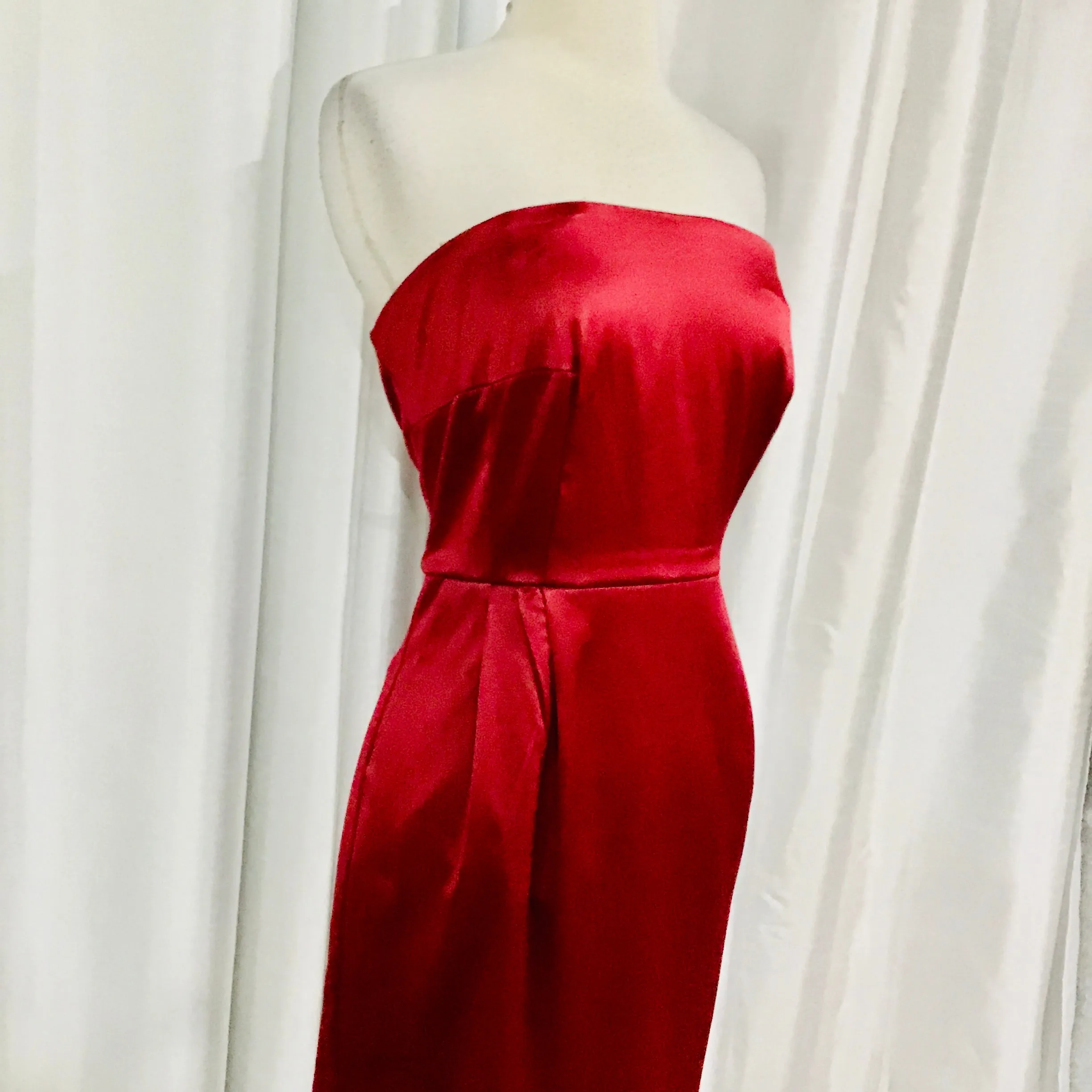 BOUTIQUE Short Red Strapless Gown Size 14 NWT