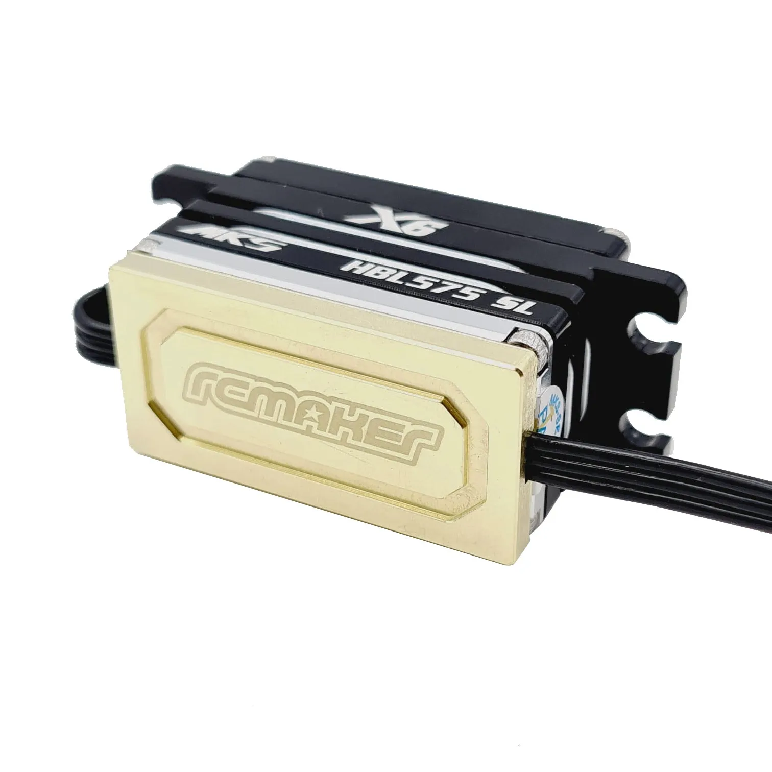 Brass Servo Weight (Type 1 - w/ Wire Route)