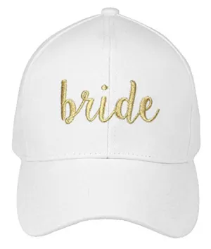 Bride & Bride Tribe Cursive Embroidered Cap by Funky Junque