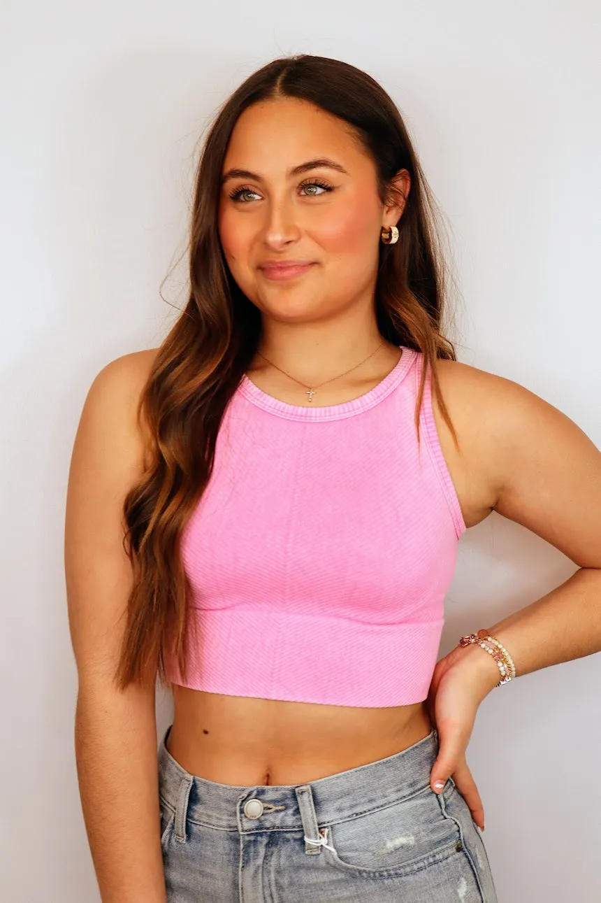 Brielle Tank Vintage Azalea Pink