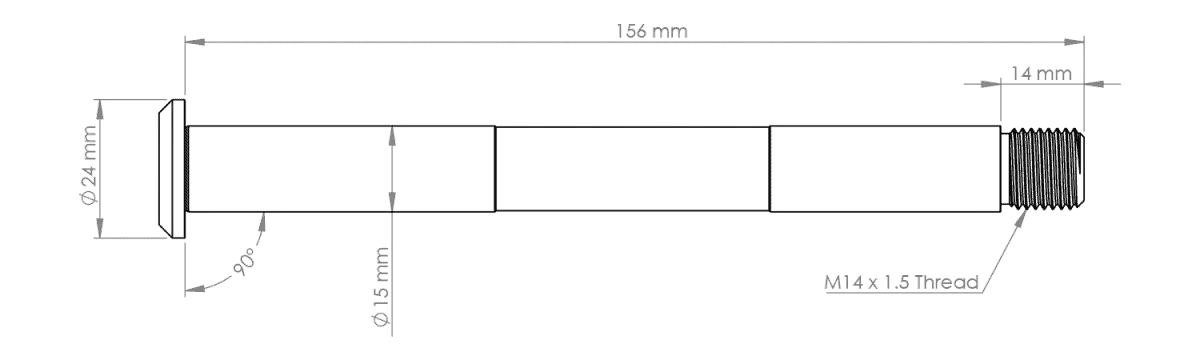 Burgtec Fork Axle - Fox Pre 2021 (Boost)