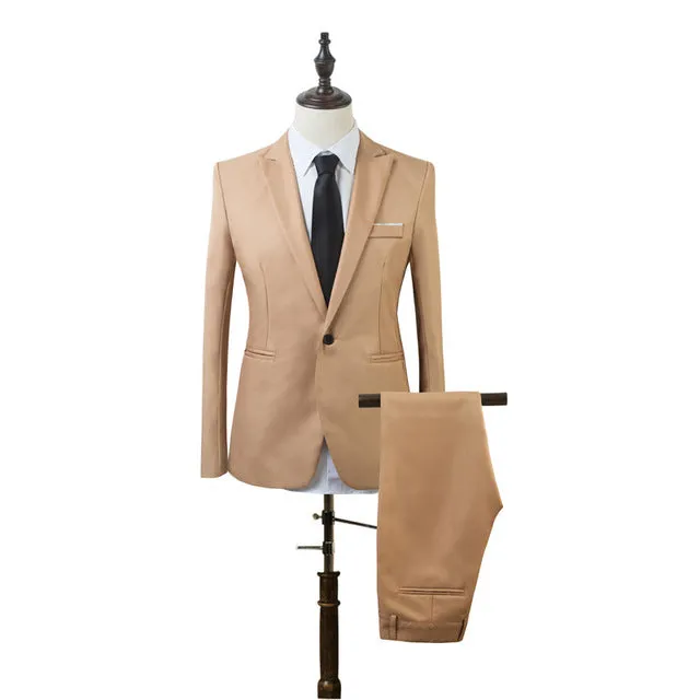 Business and Leisure Suit Men Two-piece