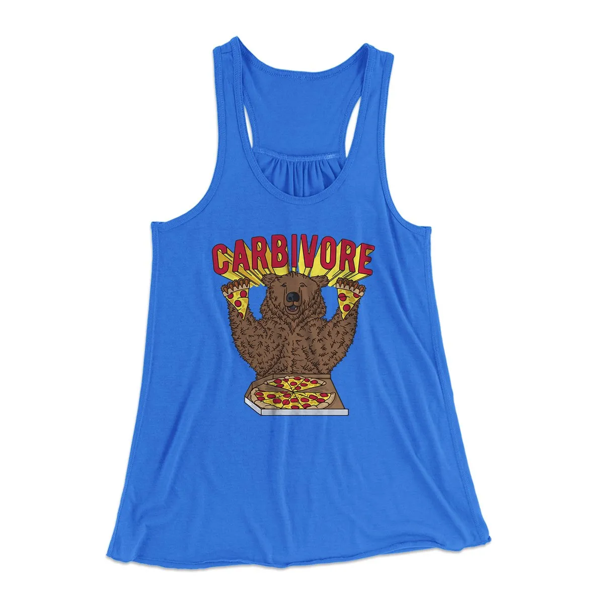 Carbivore Funny Women's Flowey Tank Top