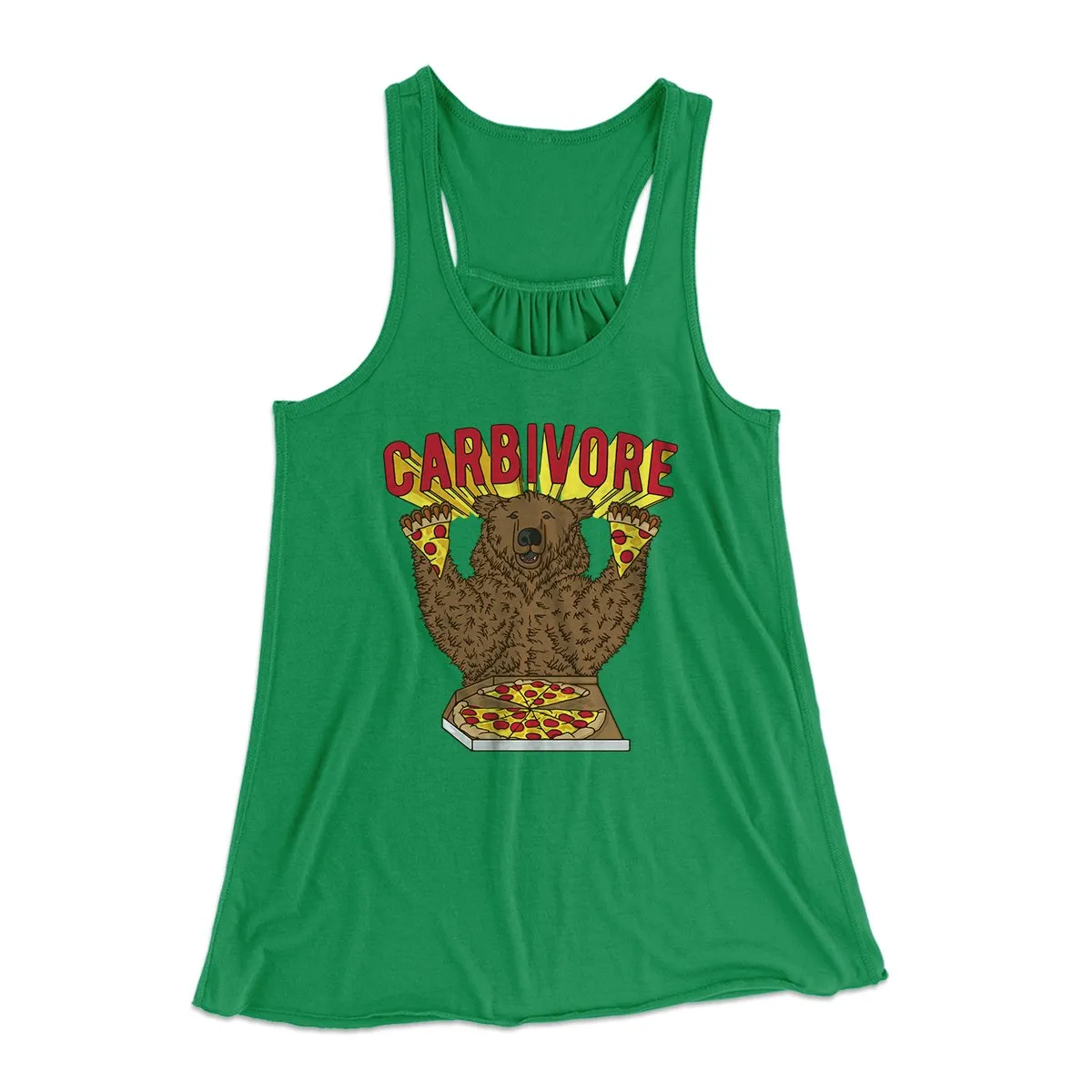 Carbivore Funny Women's Flowey Tank Top