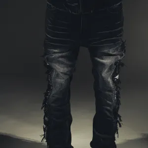 Cathedral rip & repair denim pants
