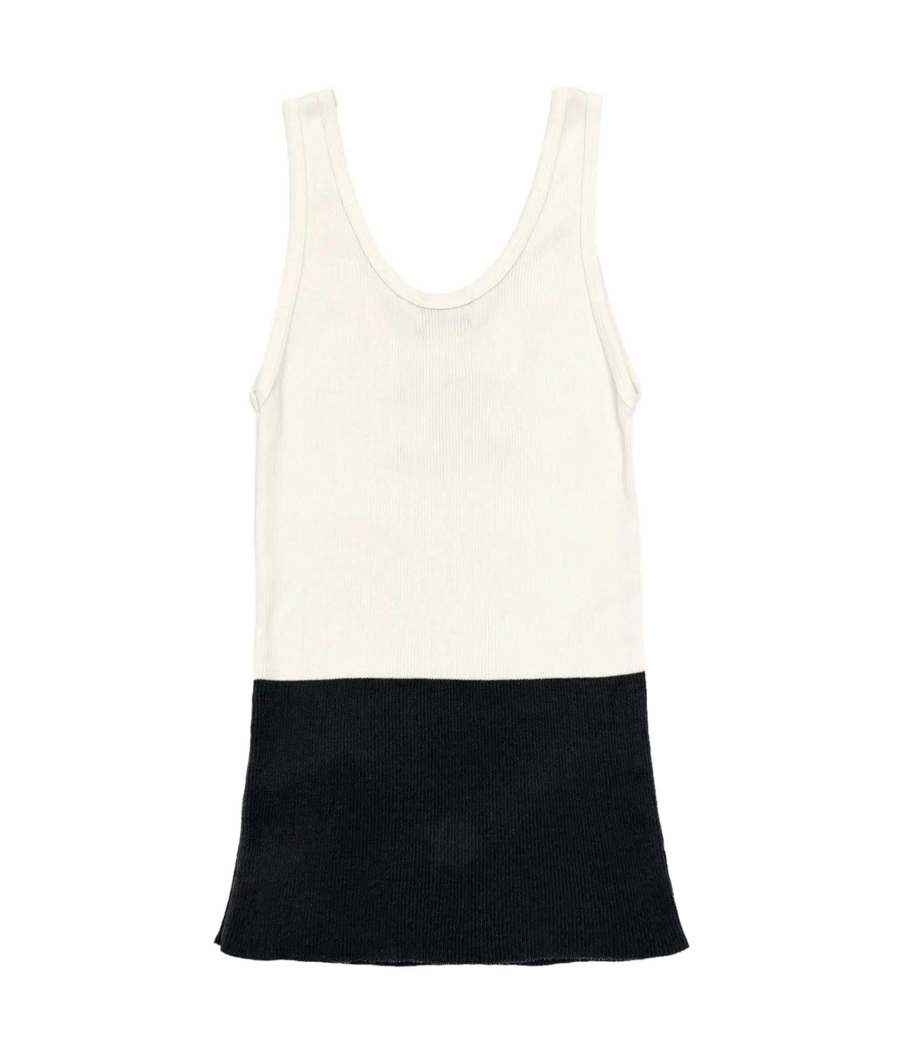 Chanel Logo Ribbed Tank
