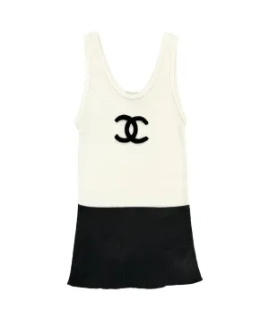Chanel Logo Ribbed Tank