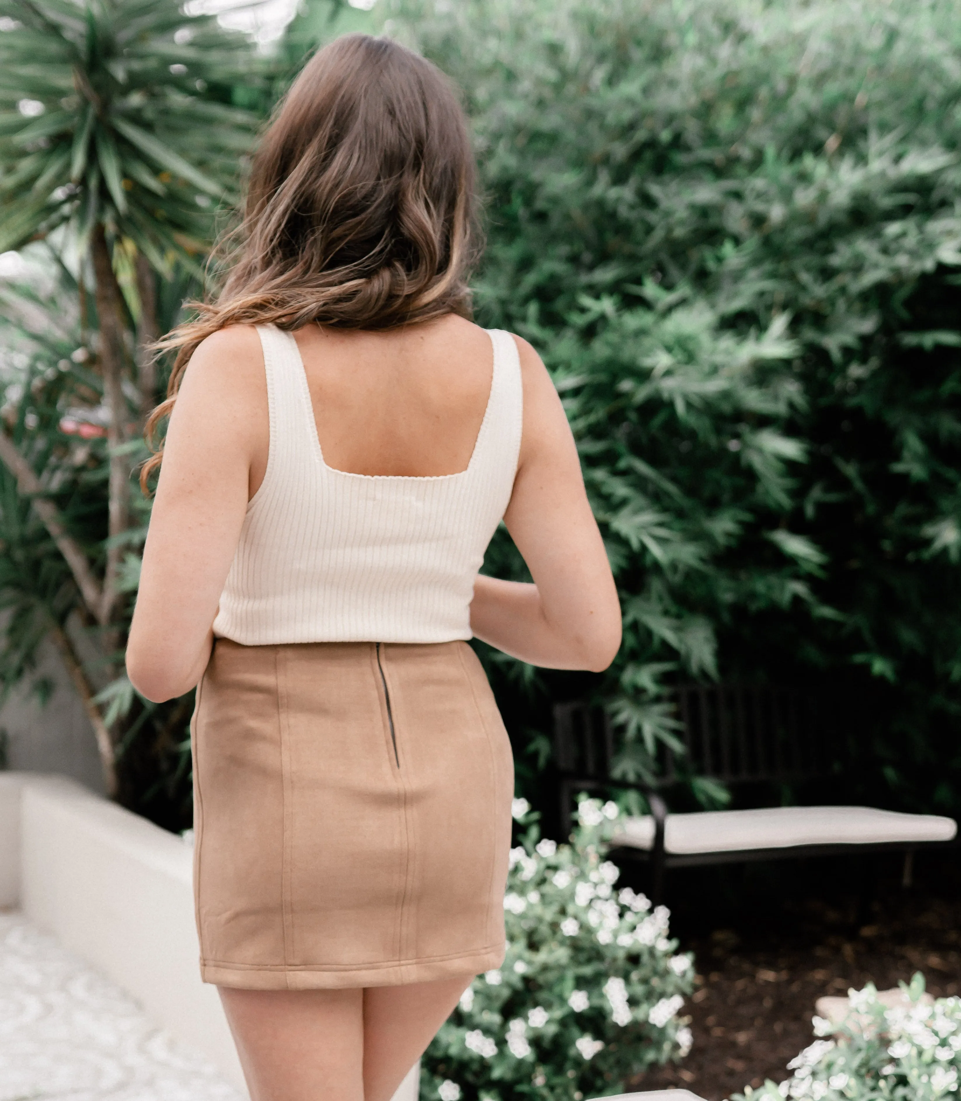 Charolette Ribbed Top (Cream)