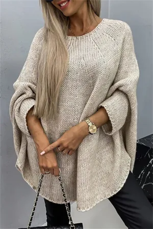 Chicago Round Neck Batwing Sleeve Sweater