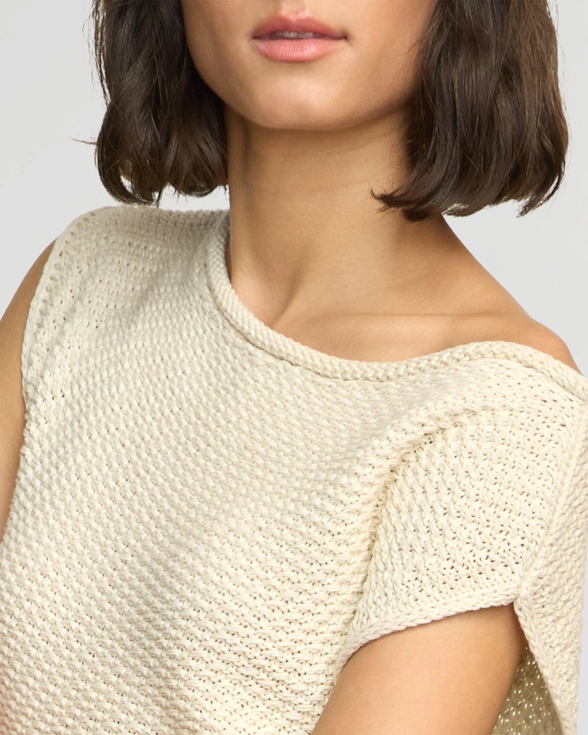 Chisa Textured Off-Shoulder Knit Top