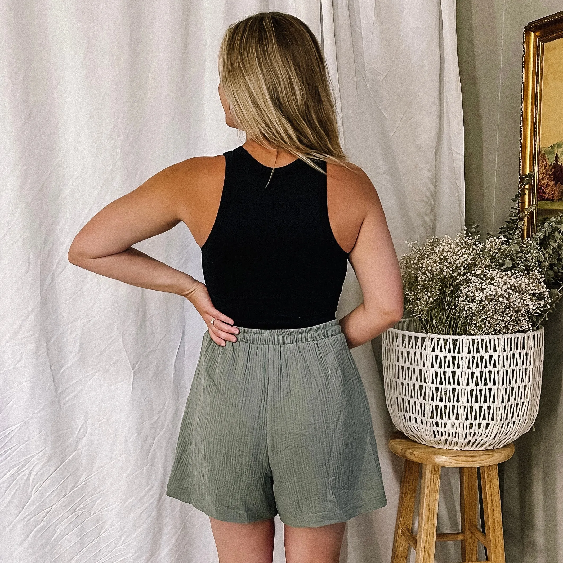 Classic Crop Tank - Black - LAST ONE