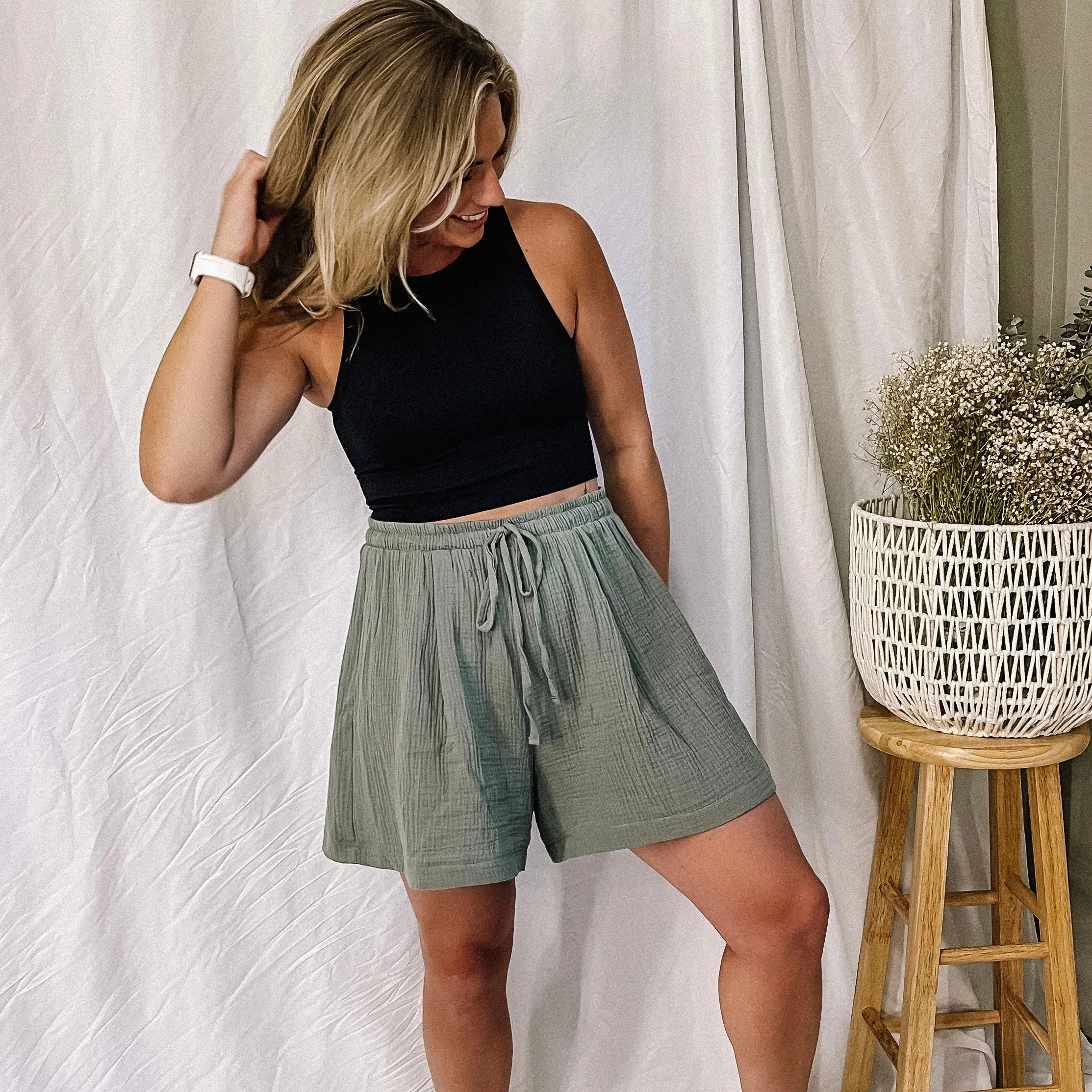Classic Crop Tank - Black - LAST ONE
