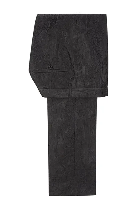 Classy Black Peaked Lapel Double Breasted Men Suits Online