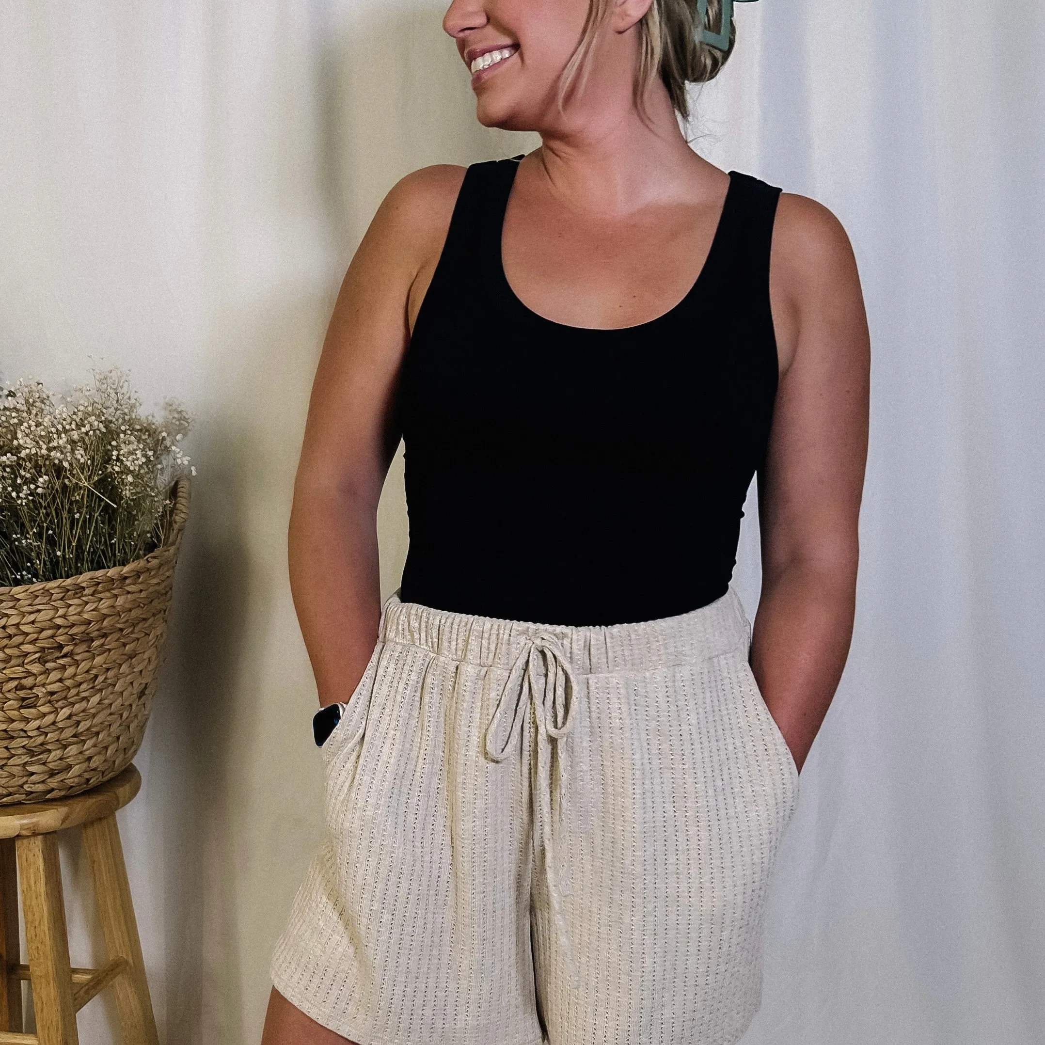 Closet Essential Reversible Tank - Black - LAST ONE