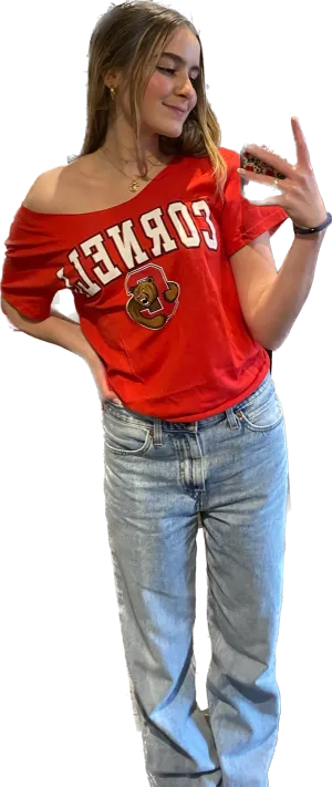 Collegiate Off Shoulder Tee