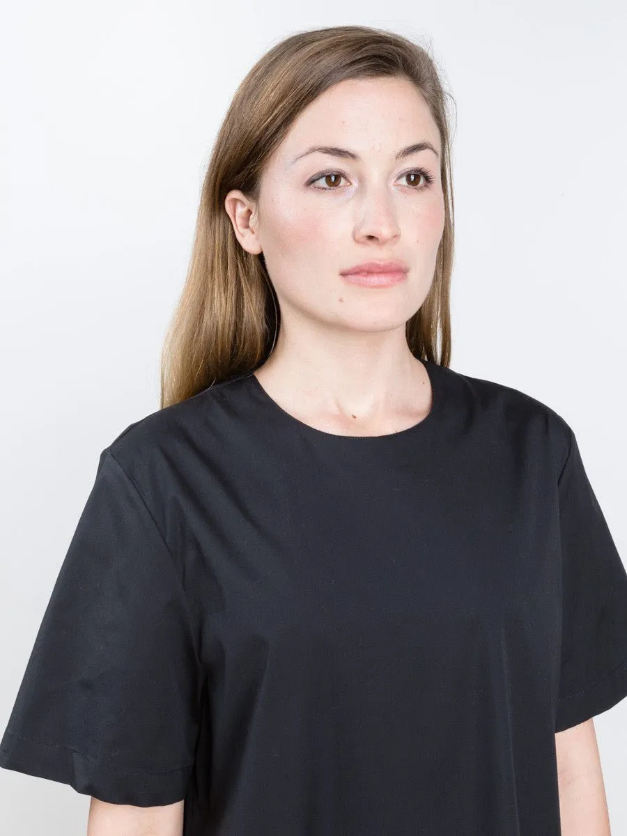 contrast shift dress