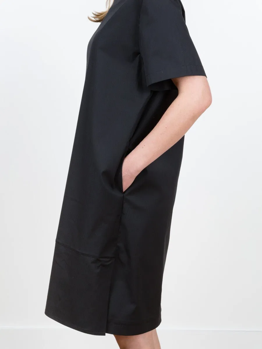 contrast shift dress