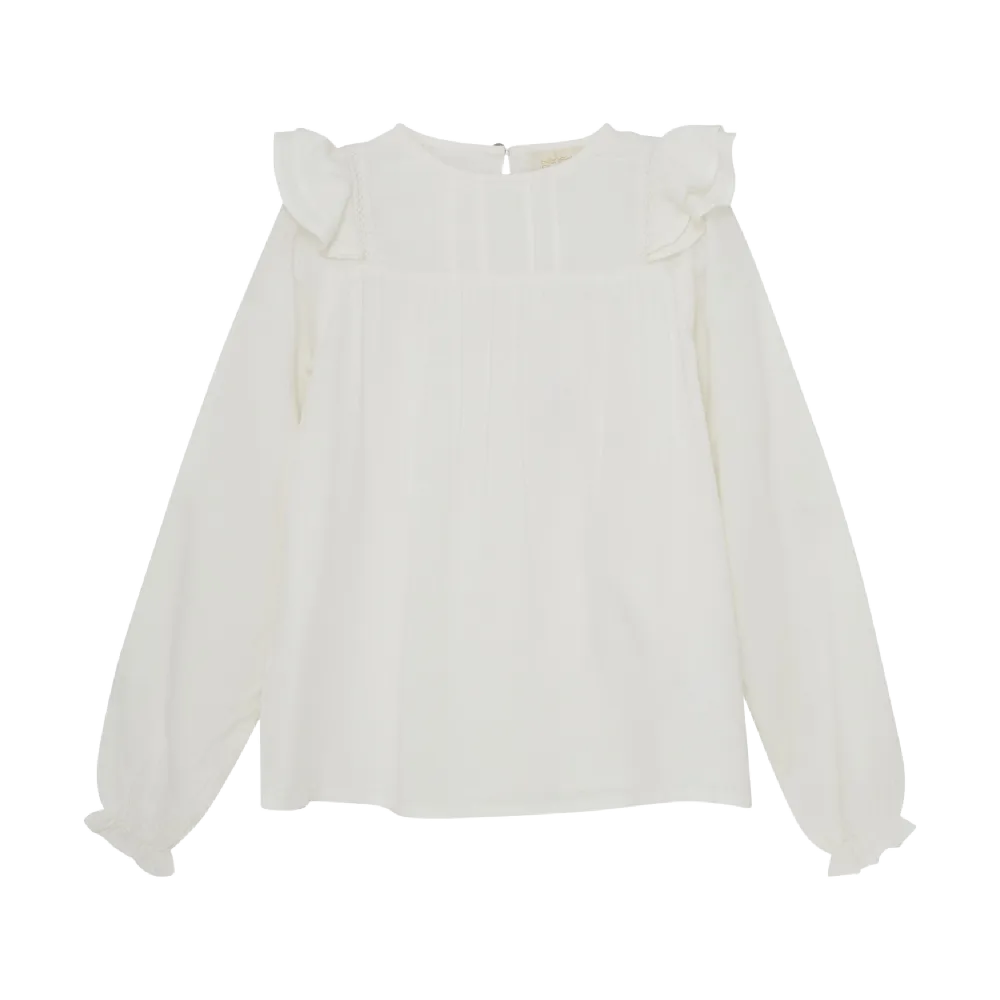 Creamie Dobbie Weave Blouse