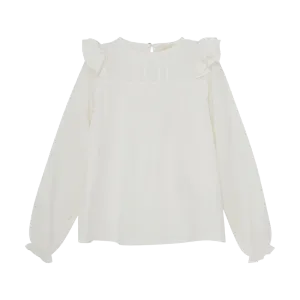 Creamie Dobbie Weave Blouse